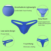 Buy Comfy Micro Modal Men Thong Brief in Blue
