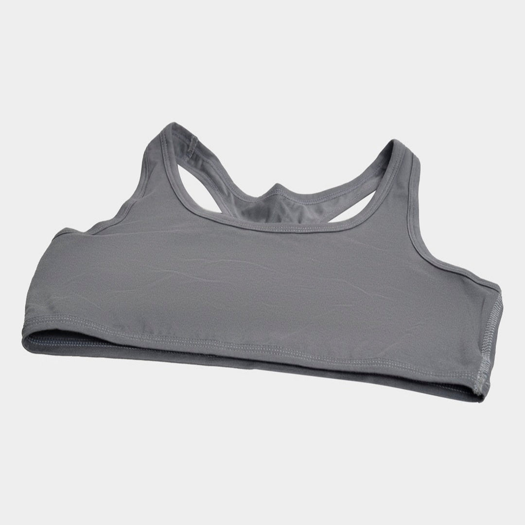 Buy Bruchi Club Grey Racerback Sports Bra online in India