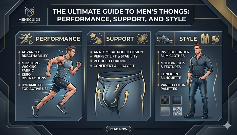 Man wearing athletic thong for squatting