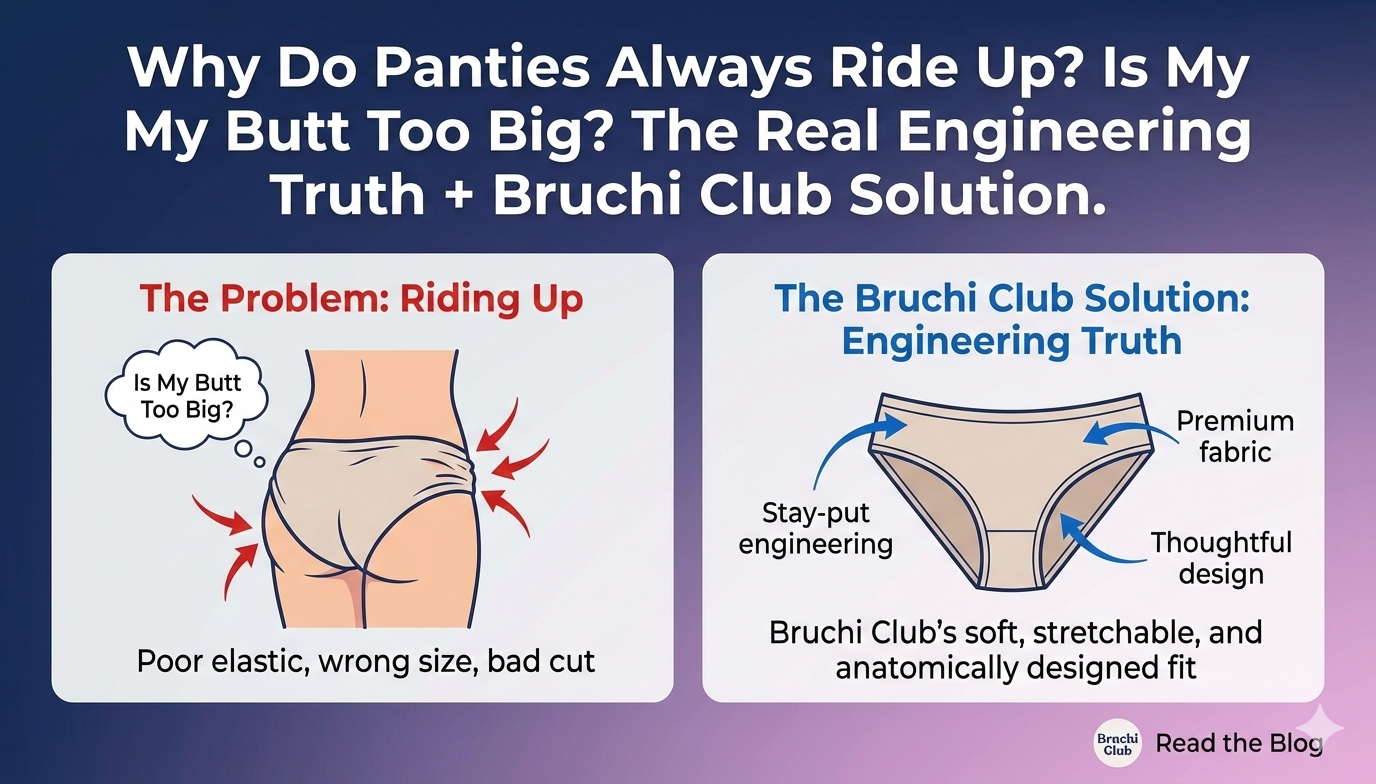 why panties always ride upis my butt too big?