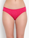 Pink Printed Cotton Panty
