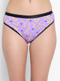 Purple Printed Women Panties