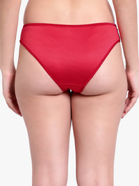 Red Polymide Panty for women
