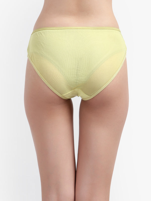 Air Mesh see through Mustered panties for women