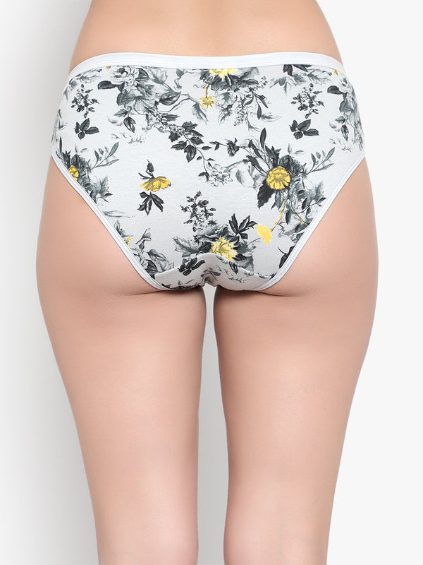 Light Grey Printed Panty