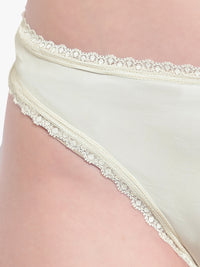 Nude Polyamide Thong panty for women