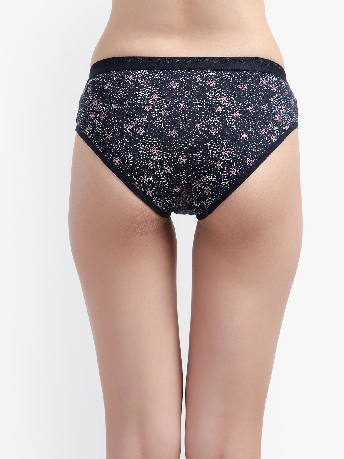 Black Printed Women Panty