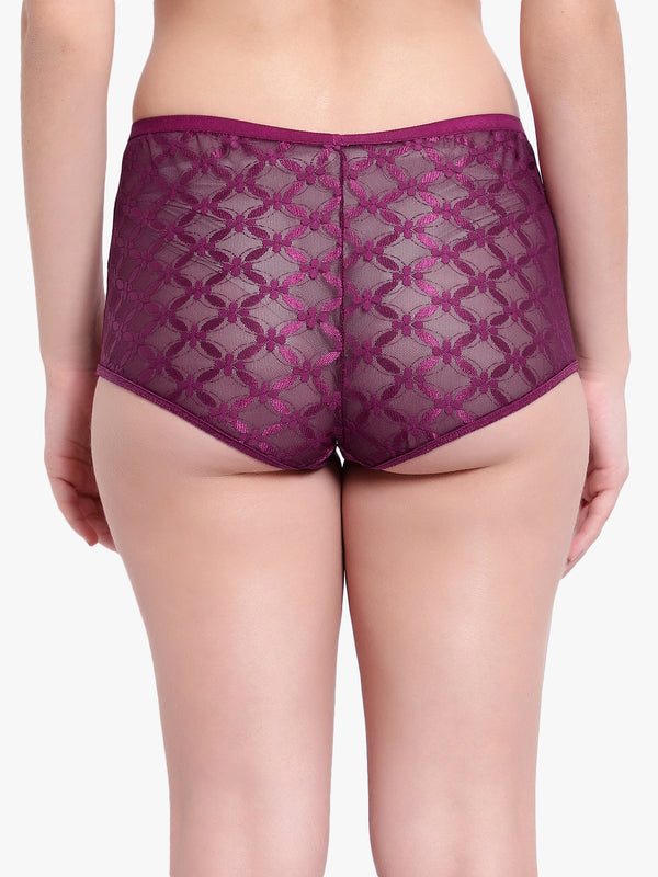 Purple Lace Panty for women