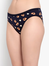 Navy Printed women Panty