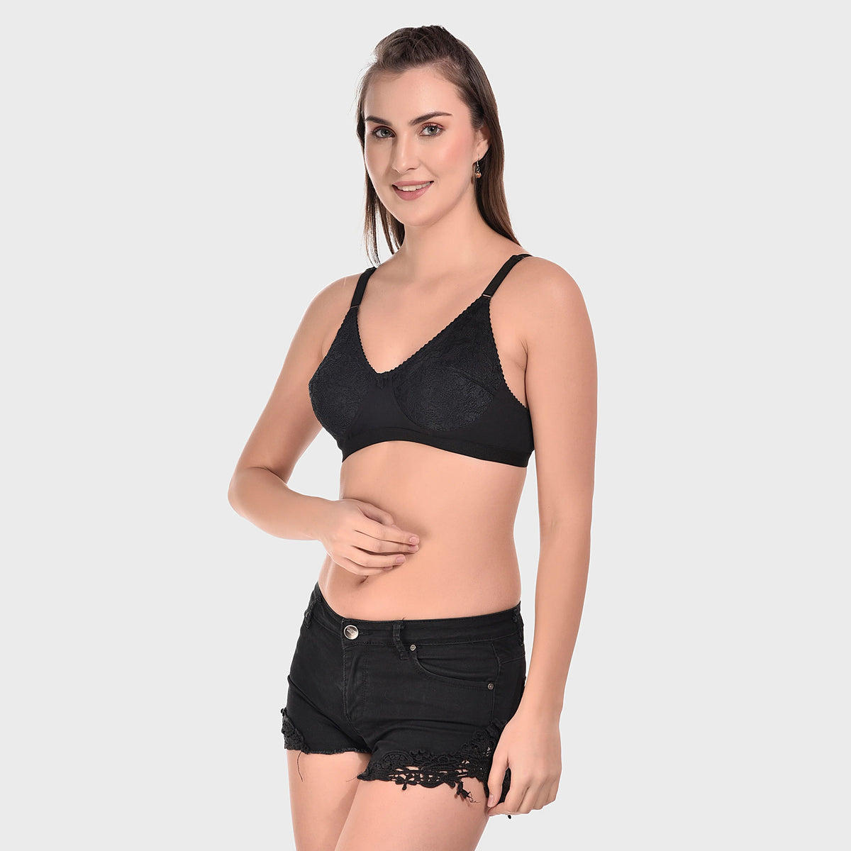 Non-Padded Wirefree Full Coverage Super Contouring M-Frame Full Support Bra
