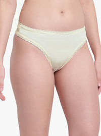 Nude Polyamide Thong panty for women