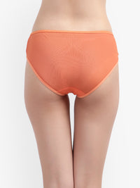 Air Mesh see through Orange panties for women