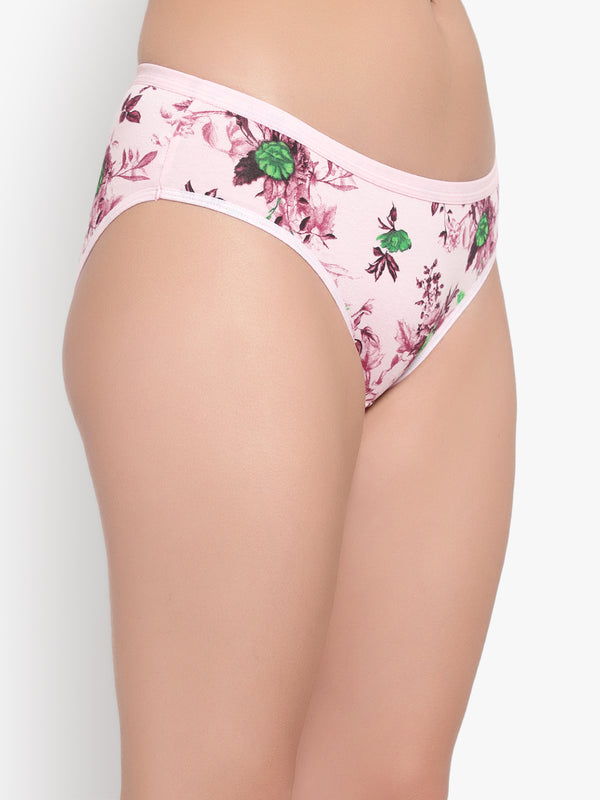 Baby Pink Printed Panty