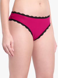 Burgendy Net Panty For women