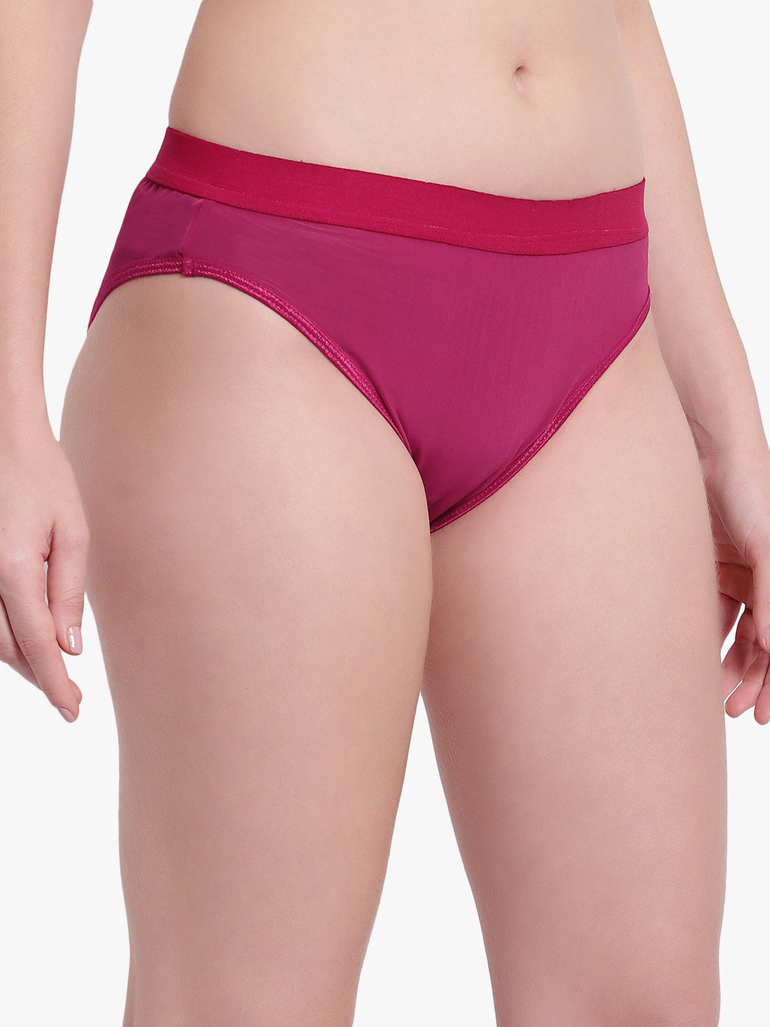 Burgendy Mesh Panty for women