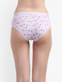 Light Pink Printed Women Panty