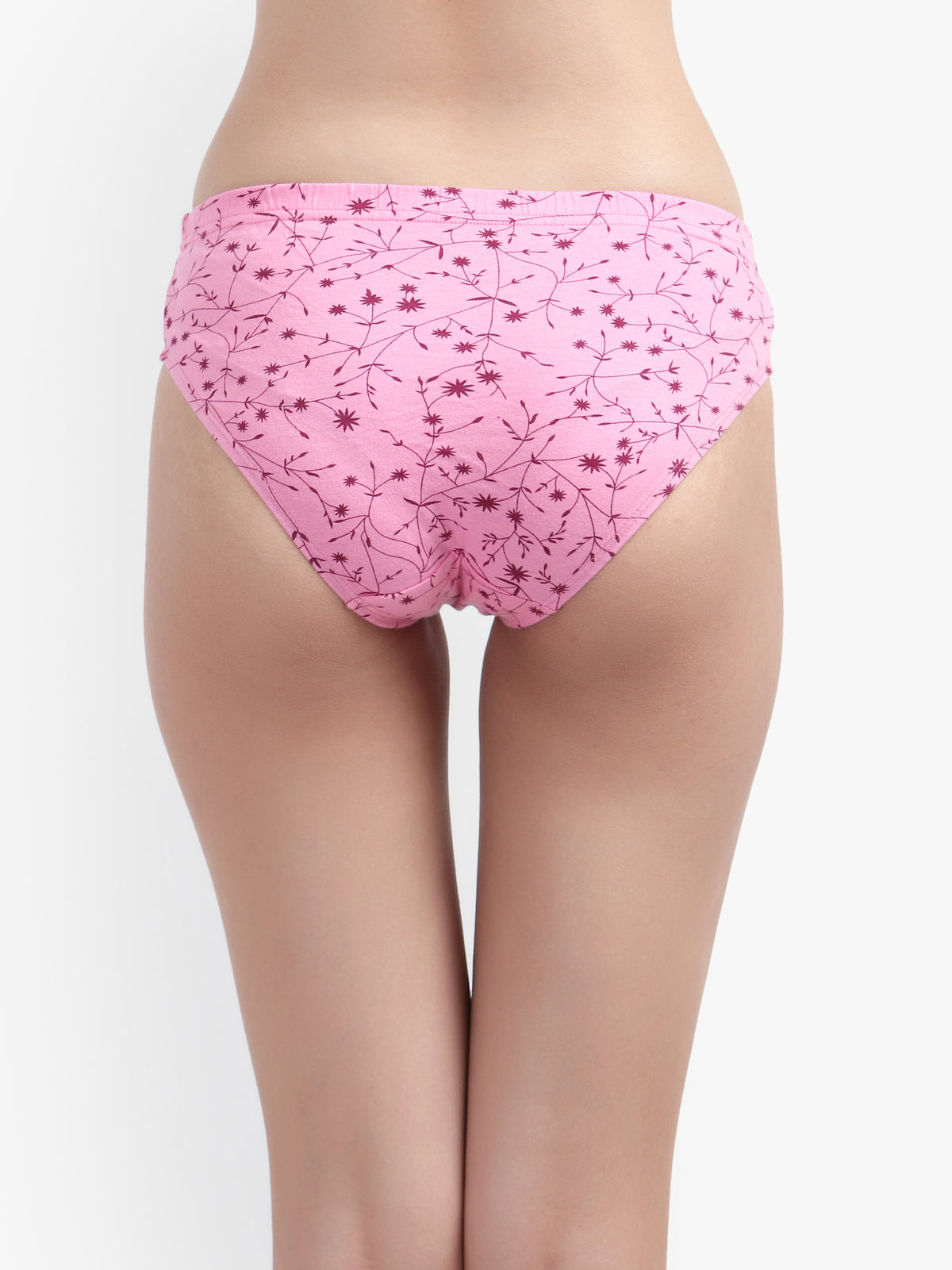 Printed Hipster Women Panty Pink No Ride Up Comfort