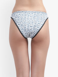 Printed Tanga Panty for women Gray