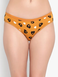 Golden Printed women Panty