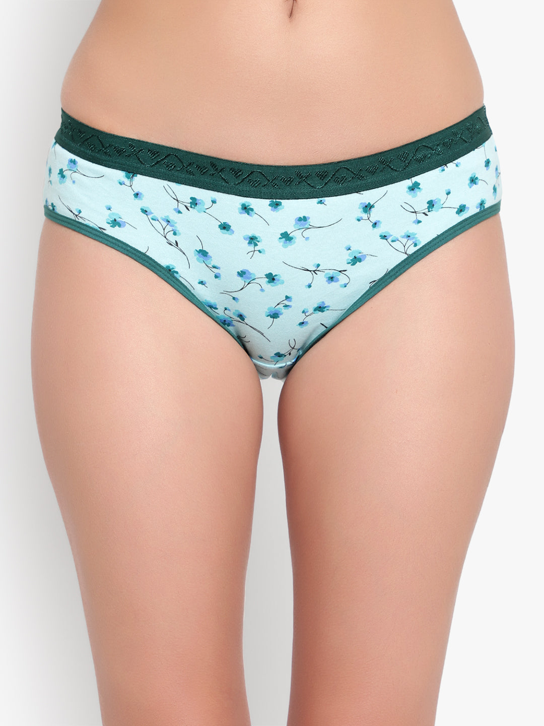 Green Printed Panty