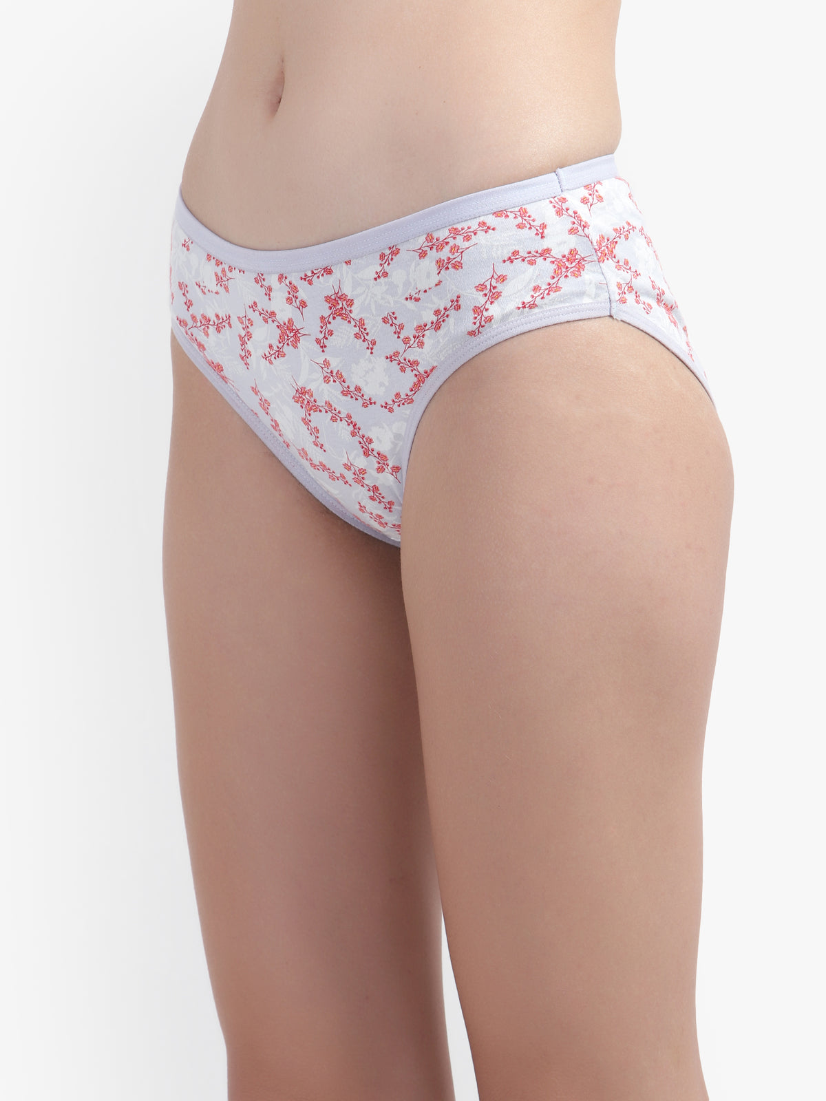 Light Grey Printed Cotton Panty