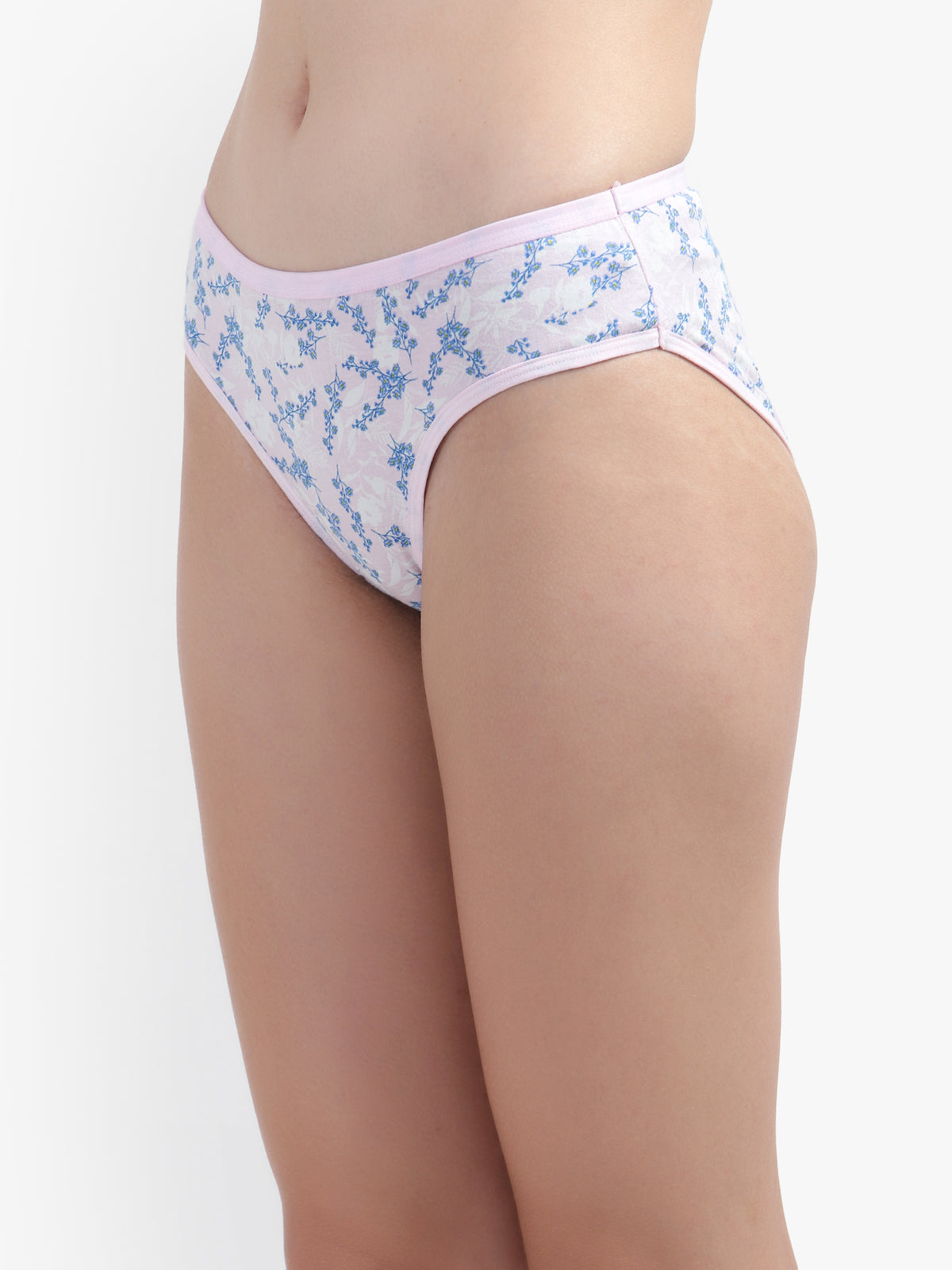 Peach Printed Cotton women panty