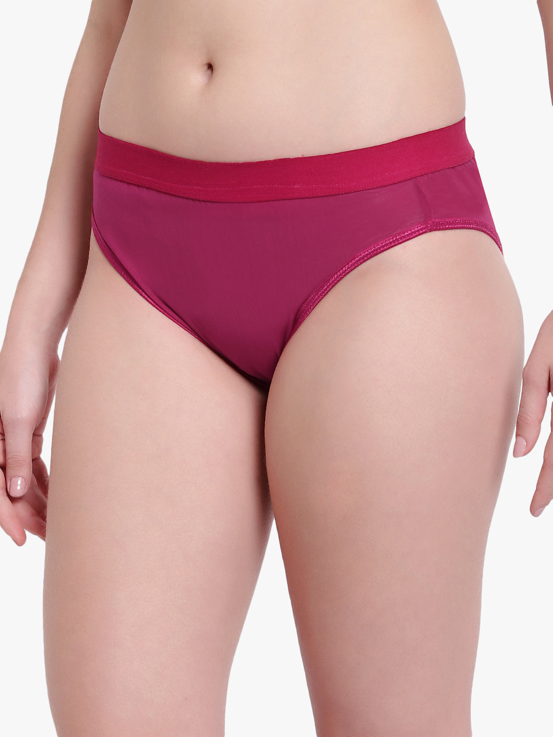 Burgendy Mesh Panty for women