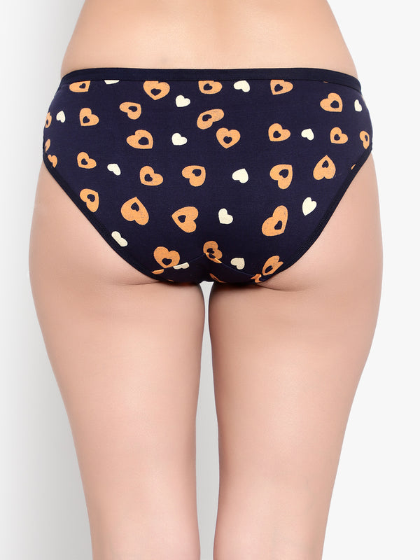 Navy Printed women Panty