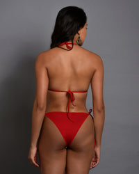 Buy Women’s Red Tie-Up Bikini Set