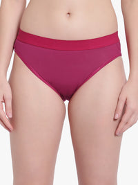 Burgendy Mesh Panty for women