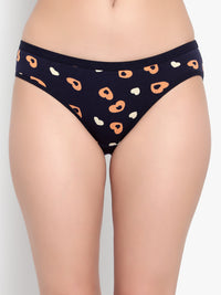 Navy Printed women Panty