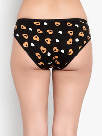 Black Printed women panty
