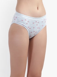 Light Blue Printed Women Panty