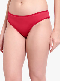 Red Polymide Panty for women