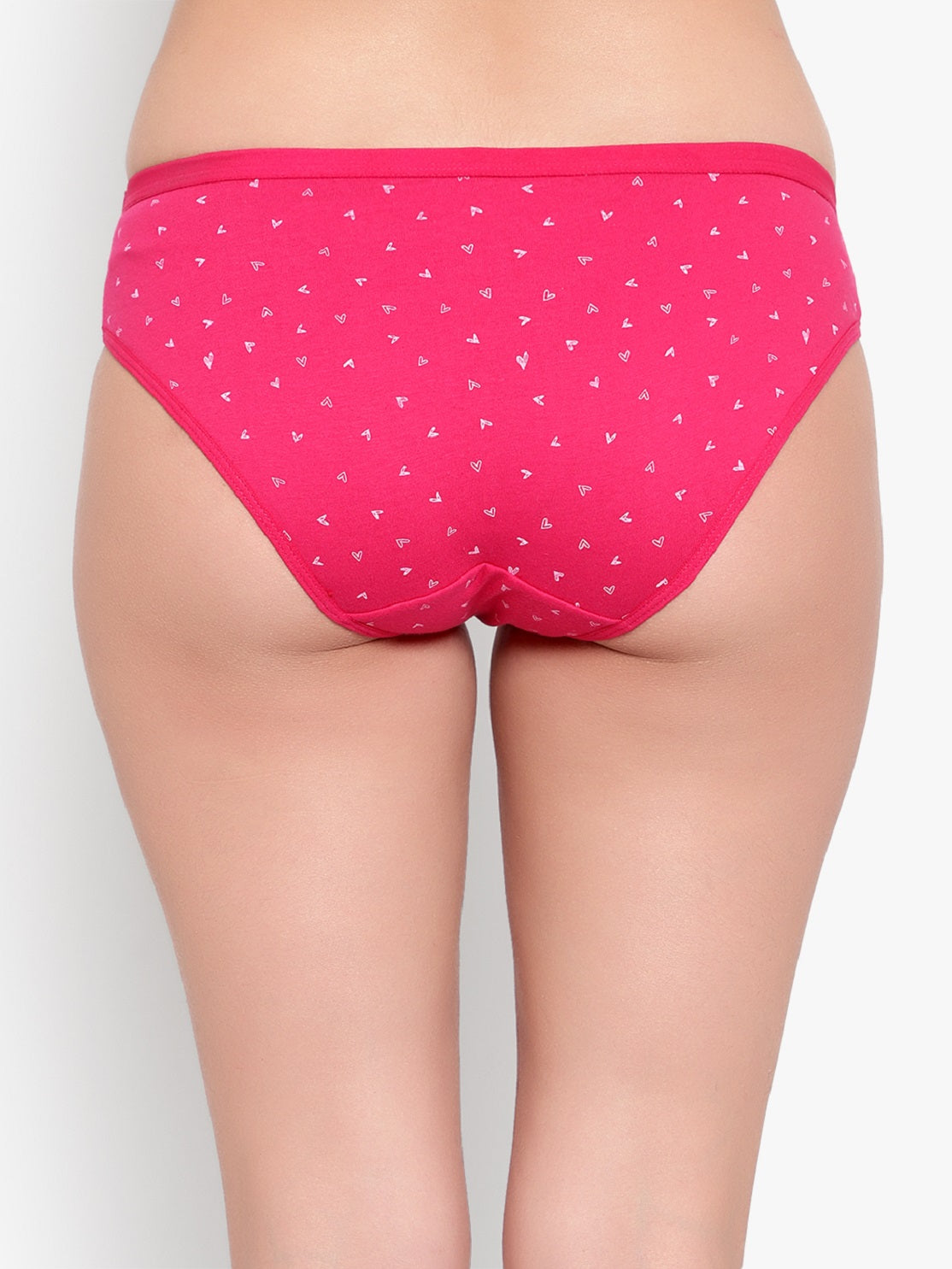 Pink Printed Cotton Panty