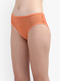 Air Mesh see through Orange panties for women