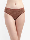Brown Polyamide Women Printed Panties