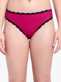 Burgendy Net Panty For women