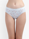 Light Blue Printed Women Panty