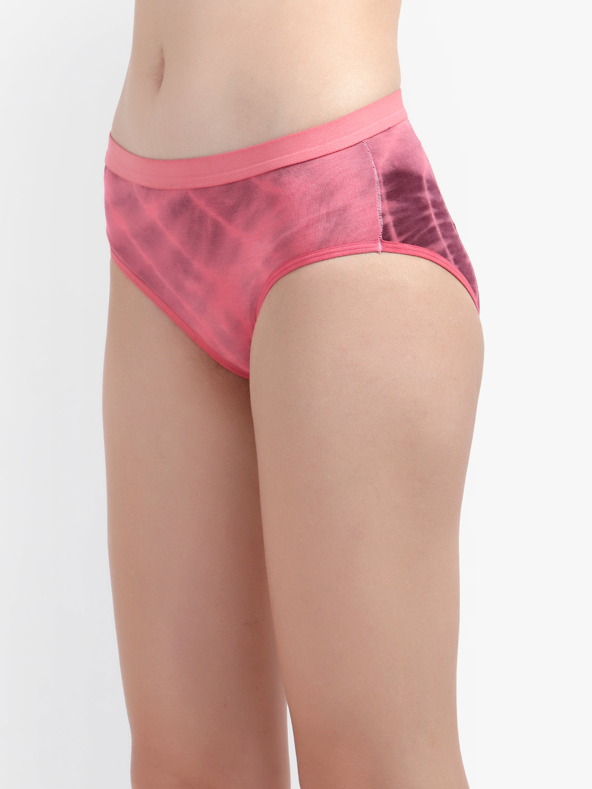 Bruchi Club Purple Tie-dye Print Bamboo Women Panty