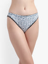 Printed Tanga Panty for women Gray