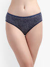 Navy Polyamide Women Printed Panties