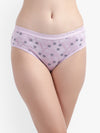 Light Pink Printed Women Panty