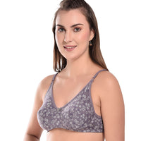 Buy Printed Non-Padded Cotton Bra for Women online in India