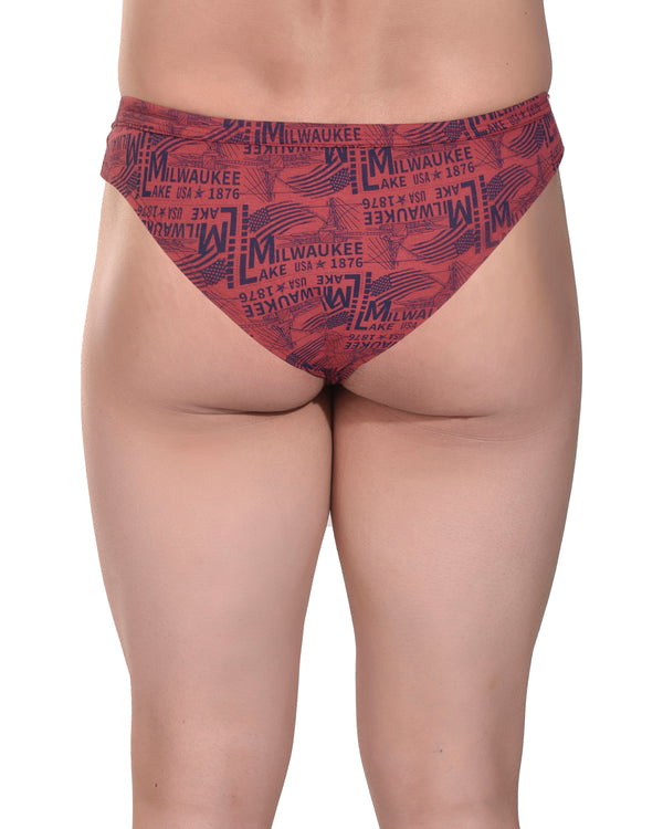 Men’s Maroon Cheekini Brief | Cotton Lycra No Ride-Up Underwear