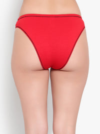 Red Women panty - No Ride Up