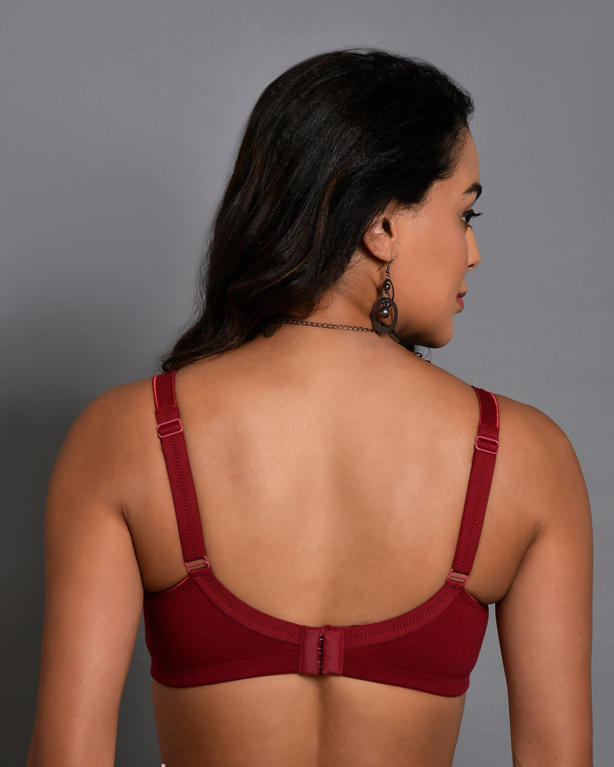 Bruchi Club Women Non-Padded Encircled shaping Full Coverage Bra Maroon Everyday