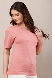 Buy Being Deshi Women V neck Lounge T-shirts online | Bruchi Club