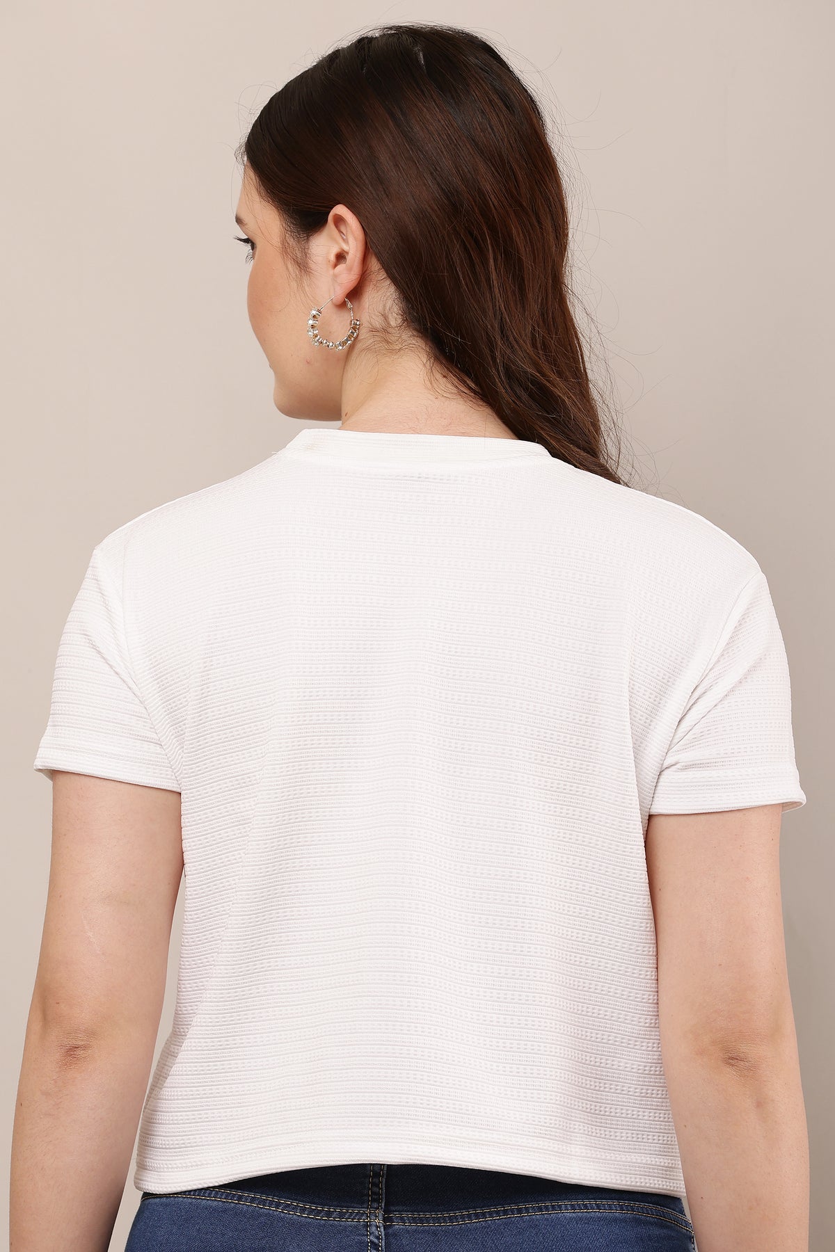Being Deshi Skin-Friendly Relax Fit Crop Tee online | Bruchi Club
