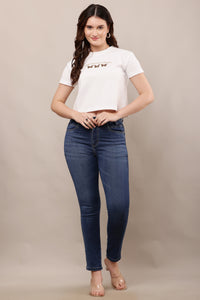 Being Deshi Skin-Friendly Relax Fit Crop Tee online | Bruchi Club